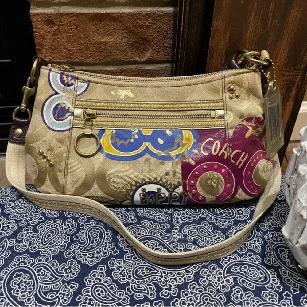 Coach Poppy Crossbody w/ Confetti Tag Y2K/Vintage